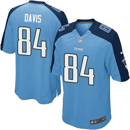 Nike Titans #84 Corey Davis Light Blue Team Color Youth Stitched NFL Elite Jersey